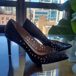 Banana Republic black cutout heels